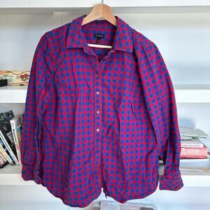 Blue and red checkered shirt